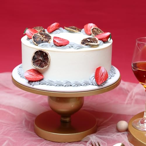 GMWD Set of 7 Gold Cake Stand Desserts Display Table Pedestals 3-Tiered Cupcakes Holder Serving Tray Decorative Weddings Birthdays Party Baby Showers Celebrations