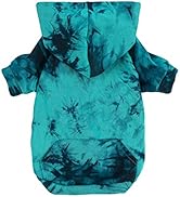 Fitwarm Tie Dye Dog Hoodie Puppy Sweatshirt Pocket Doggie Winter Clothes Sweatshirt Pet Hooded Co...