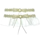 DivaDesigns Chiffon and Satin Ruffle Crystal Framed