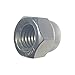 3/8-16 Acorn Cap Nuts, Stainless Steel 18-8, Standard Height, Plain Finish, Quantity 25