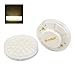 Bonlux Gx53 7 Watts Under Cabinet Light Warm White Ac 110v/220v LED Puck Light 30pcs 5050smd LED Chips (Pack of 2)