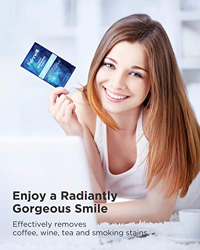 Fairywill Teeth Whitening Strips for Sensitive Teeth - Reduced Sensitivity Whitener strips, Gentle and Safe for Enamel, 3D Whitestrips Pack of 28 White Strips