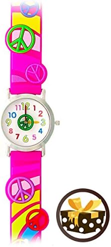Girls for Peace (Hot Pink) Gone Bananas Girls Time Teacher Waterproof Watch