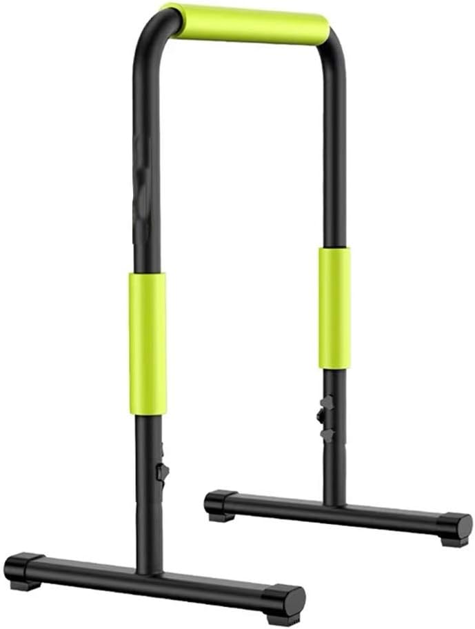 Pull Up Bars Dip Bar Station 2 Sets Training Dip Stand Strength Free Standing Adjustable Height Power Tower Fitness Equipment for Home Gym 330 LB Weight Capacity