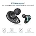 Wireless Earbuds, True Wireless Bluetooth Headphones V5.0 Deep Bass, WorWoder Sports Wireless Earbuds, Sweatproof Earphones Built-in Mic Bluetooth Headset with Charging Box for Cell Phones Running
