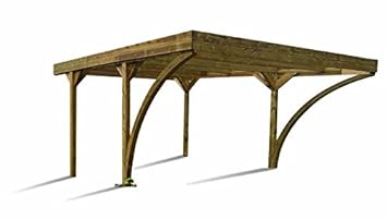 Madeira Madeira Double Carport 2 Car Wood Autoclave Harold