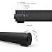 Sound bar, Soundbar Portable Wireless Bluetooth and Dual Bass Ports Wired for Home Theater Surround Sound with Built-in Subwoofers for TV/PC/Phones/Tablets (16.9 Inch, Remote Control)thumb 3
