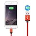 Frieso 4 Pack 6FT iPhone Lightning Charging Cable Cord Nylon Braided 8pin to USB Charge and Sync Cable for iPhone SE/6/6s/6 plus/6s plus,5c/5s/5,iPad Air/Mini,iPod Nano/Touch(Red)