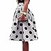Skirts, Toraway Fashion Women Polka Dot Umbrella Skirt Retro Puff Skirts (X-Large)