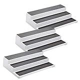 3pcs/pack Non Skid 3 Tier Lazy Susan White Grey