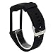 QGHXO Band for Polar A360 / Polar A370, Soft Adjustable Silicone Replacement Wrist Watch Band for Polar A360 / Polar A370 Watch (Black)