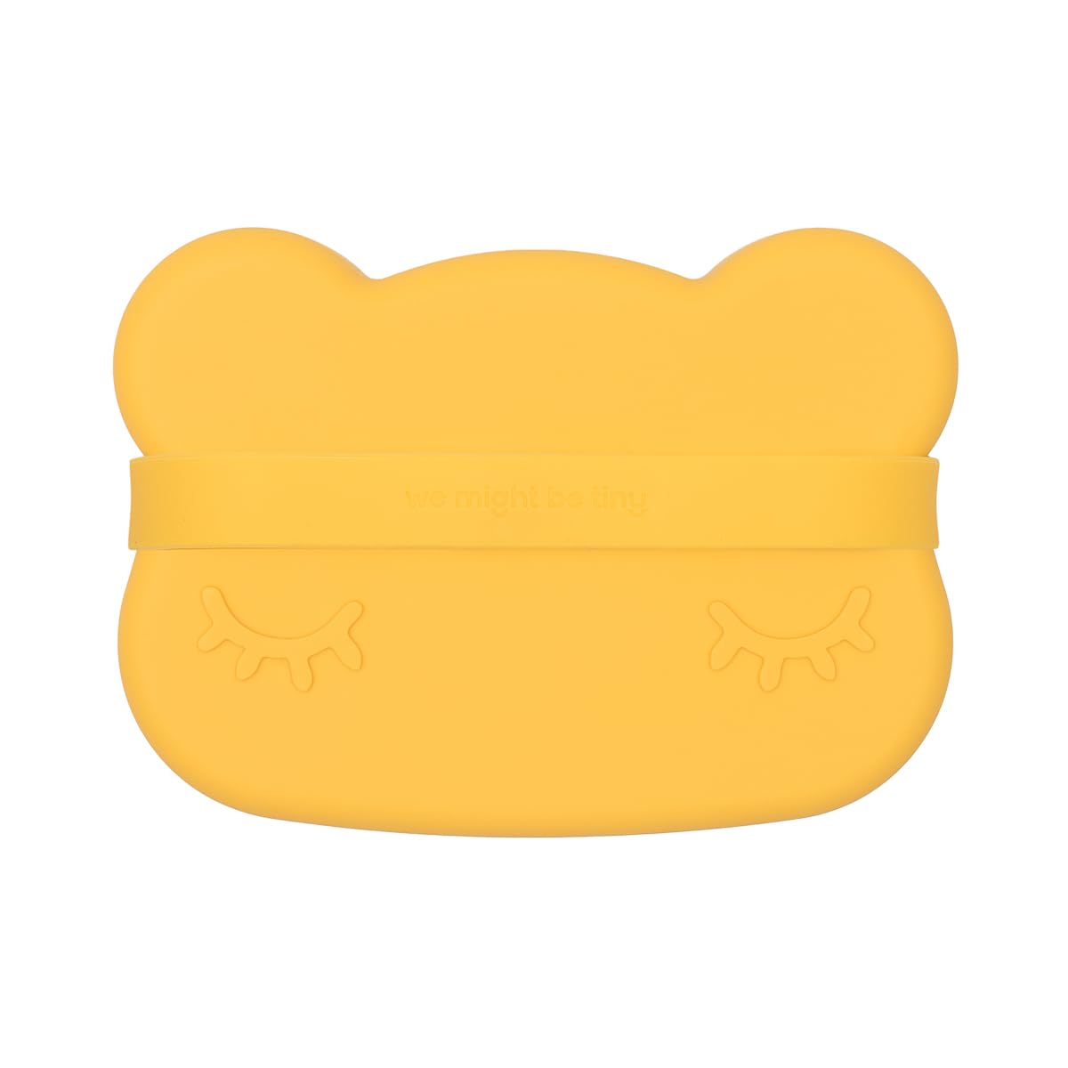 We Might Be Tiny Snackie Yellow Bear Silicone Tin