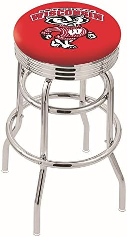NCAA Wisconsin Badgers "Badger" Logo 30" Bar Stool