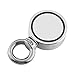 Wukong 350lb Fishing Magnet, Super Strong Neodymium Double Sided Magnets, Beginner Magnet Fishing Kit for Magnetic Fishing, Treasure Hunting Underwater, 1.89