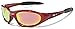 X LOOP Youth Sports Polarized Sunglasses for Boys Kids Teens Age 8-16 Baseball Cycling Running Wrap Around UV400 Glasses