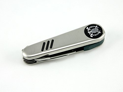Skyway Golf All-in-One Multi Tool Stainless Steel with Beltloop Pouch Divot Repair Ball Marker - Engravable - Thumbnail 2