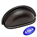 5 Pack - Cosmas 4310ORB Oil Rubbed Bronze Cabinet Hardware Bin Cup Drawer Handle Pull - 3