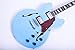 2019 New Product GROTE BRAND Electric Guitar Semi Hollow Body with Guitar Gig Bag (Miami Blue)