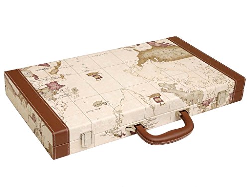 Middleton Games Map Backgammon Set, 18-Inch