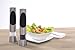 Cole & Mason Richmond Electronic Salt & Pepper Mill Gift Set - One-Button Electric Spice Grinder with Large Grinding Chamber - Requires 6 AAA Batteries - Hand Wash Kitchen Tool - Stainless Steel