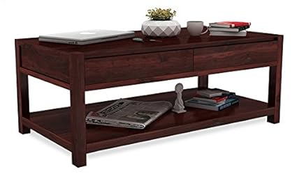 Lift Up Top White Star Solid Mahogany Wood Coffee Table 12 Drawers Waiting Area Tables