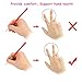Pencil Grip Pencil Holder Ergonomic Writing Aid Soft Gel Rubber Silicone Writing Aid for Righties and Lefties Reduce Hand Fatigue Colored Pen Handwriting Claw for Adult Children Kids 8PCS/Set (B)