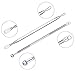 JPNK Blackhead Remover Comedones Extractor Acne Removal Kit for Blemish, Whitehead Popping, Zit Removing for Nose Face Tools with a Leather bag (6 Pcs, 3 Tweezers Pack)