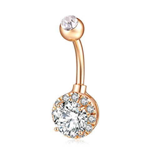 Wxbox 14g Belly Button Ring 6mm 316l Stainless Steel