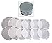 RamPro 12 Piece Assorted Size 2 Large 2 Medium 8 Small Plastic Can Covers Lids for Canned Goods or Pet Dog Cat Food (Save Food Fresh, Tight Seal- 2PK)