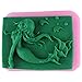 Mujiang Silicone DIY Handmade Art Craft Soap Molds, S