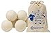 Wool Dryer Balls - Natural Fabric Softener, Reusable, Reduces Clothing Wrinkles and Saves Drying Time. The Large Dryer Ball is a Better Alternative to Plastic Balls and Liquid Softener. (Pack of 6) primary