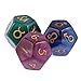 MonkeyJack 3 Pieces of Multi-sided Acrylic Pearl Astrological Dice for Constellation Divination Accessory