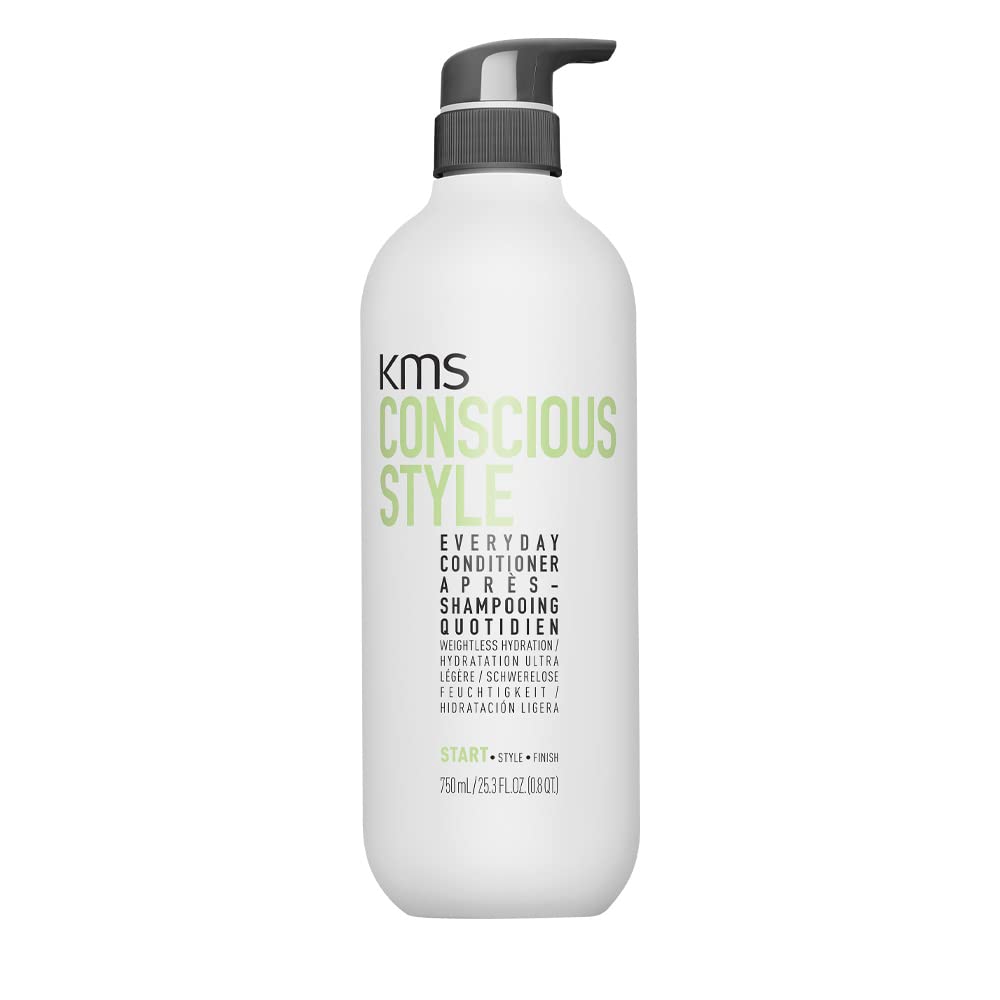 KMS Conscious Style Everyday Conditioner, For All Hair Types, Lightweight Hydration & Softness, Vegan & PETA Approved, 750ml