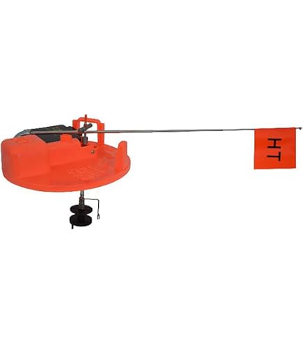 Clam Trophy Thermal Tip-Up For Ice Fishing - Insulated Foam Liner, Tackle Compartment, Fits 10" Hole