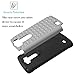 EC Hybrid Silicone Armor Diamond Studded Bling Case for LG G3 - Gray