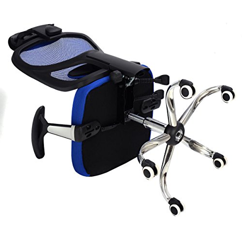 Giantex Executive Office Chair Mesh High Back Home Adjustable Swivel Ergonomic Computer Desk Chair with Headrest (Blue)