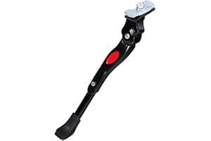 Eyech Bike Kickstand, Adjustable Aluminium Alloy Bicycle Middle Install Side Support Stand Fit 22'' 24'' 26'' Tire Mountain R