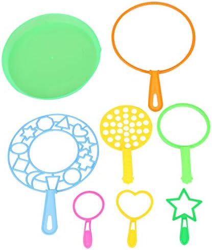 Olen Big Bubble Wands With Tray for Kids Bubble Wands Bulk Party Favors Bubble Toys Assortment Set of 8