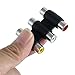 uxcell 3 RCA Female to Female Coupler Cable Joiner Ports Socket Extension Audio Adapter