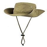 Uarter Mesh Bucket Hat Boonie Cap Summer Waterproof Wide Brim Fishing Hat Sun Protection Fisherman Hat,L Size