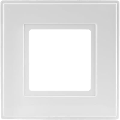 rhinocables Finger Plate Surround for Single Light Switch White Plastic