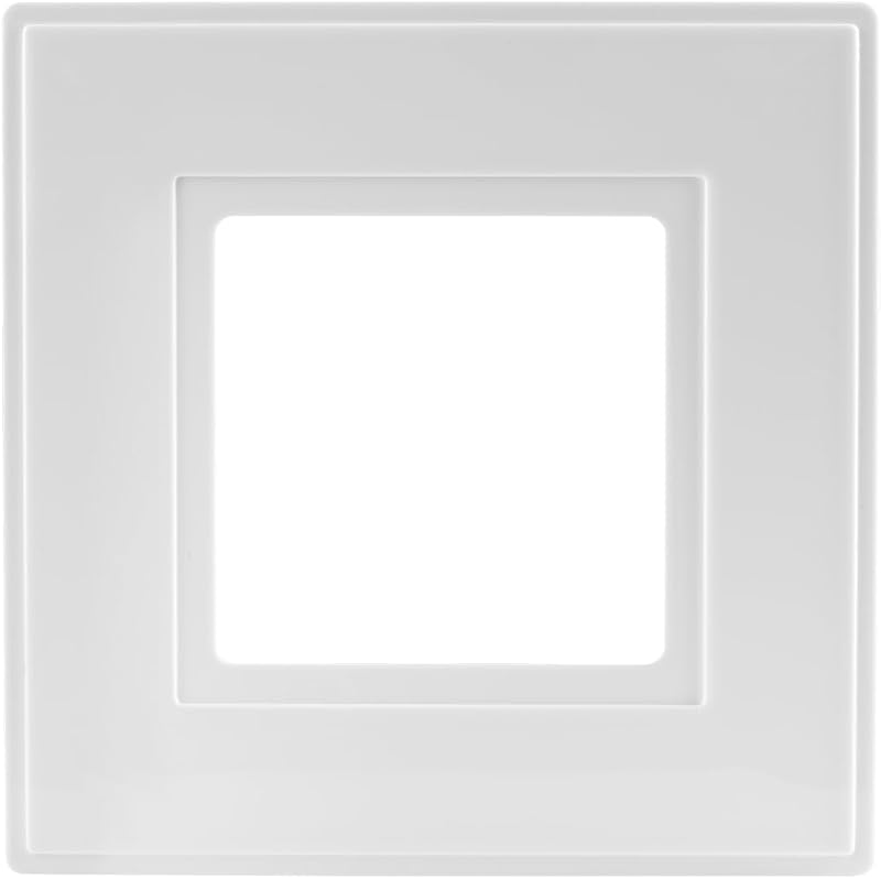 rhinocables Finger Plate Surround for Single Light Switch White Plastic
