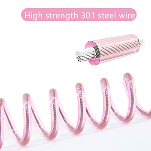 Anti Lost Wrist Link, Upgrade Lock Version Safety Toddler Harness Leashes Child Safety Wristband Wrist Leash for Kids Toddlers 6.56ft Pink - Thumbnail 2