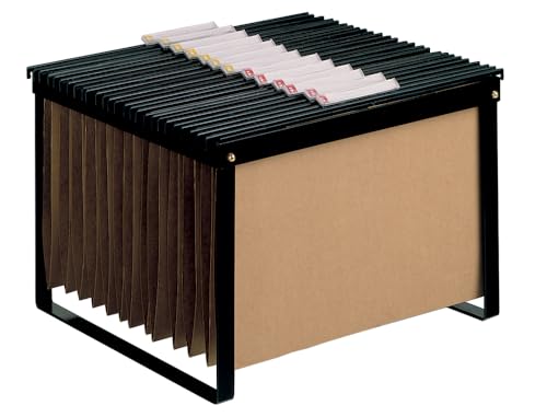 Q-Connect Halterung zum Aufhängen von Aktenordnern, Schwarz 65 x 39 x 54 cm Schwarz