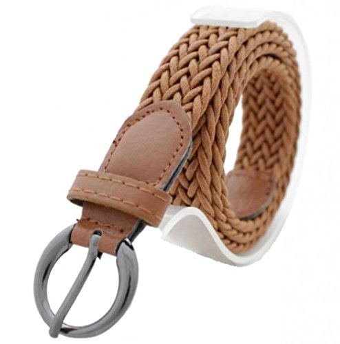 Womens Braided Thin Belt Skinny Woven Belts for Girls Waist Rope Faux  Leather