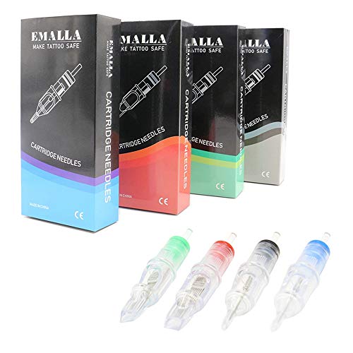 Tattoo Needles Cartridge - BoChang 60Pcs Mixed Disposable Tattoo Cartridge Needles Round Liner Shader Magnum for Tattooing, Tattoo Machine, Tattoo Kits, Tattoo Supplies
