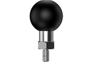 iHYTOON 1 inch Ball Mounts Threaded Screw M6x1mm Compatible with RAM Mounts for Portable Ball Adapter Motorcycle ATV Rearview Mirror Screw Ball Head(M6*1)