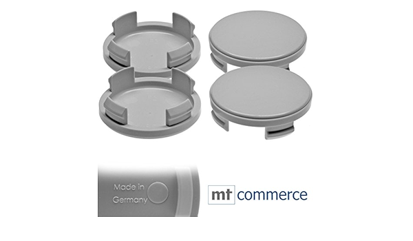 4 x 54,5 mm Buje tapas Llantas Tapa Tapacubos Gris ...