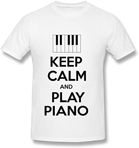 HDaiJun Keep Calm And Play Piano Men's T-shirts