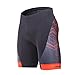 Beroy Men's Comfortable Bicycle Cycling Pants, 3D Padded Bike shorts,Red,X-Large